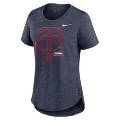 Nike Women's Heather Navy Minnesota Twins Tri-Blend T-Shirt -Minnesota Twins Shop DSCO1159602158 SXT5 ALT2