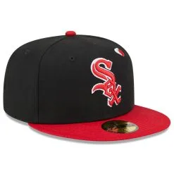 New Era Men's Black/Red Chicago White Sox Heart Eyes 59FIFTY Fitted Hat 7 New Era Men's Black/Red Chicago White Sox Heart Eyes 59FIFTY Fitted Hat -Minnesota Twins Shop DSCO1159628192 1007 ALT3