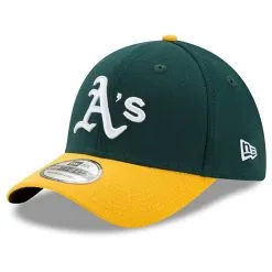 New Era Men's Green/Yellow Oakland Athletics MLB Team Classic 39THIRTY Flex Hat