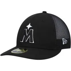 New Era Men's Black Minnesota Twins 2023 Batting Practice Low 59FIFTY Fitted Hat