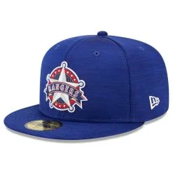 New Era Men's Royal Texas Rangers 2023 Clubhouse 59FIFTY Fitted Hat