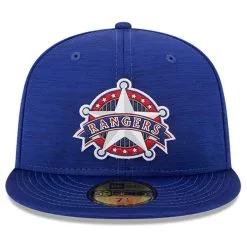 New Era Men's Royal Texas Rangers 2023 Clubhouse 59FIFTY Fitted Hat -Minnesota Twins Shop DSCO1159977671 1350 ALT2