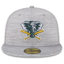 New Era Men's Gray Oakland Athletics 2023 Clubhouse 59FIFTY Fitted Hat -Minnesota Twins Shop DSCO1159978064 1927 ALT2