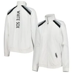 G-III 4Her By Carl Banks Women's White Chicago White Sox Red Flag Full-Zip Track Jacket