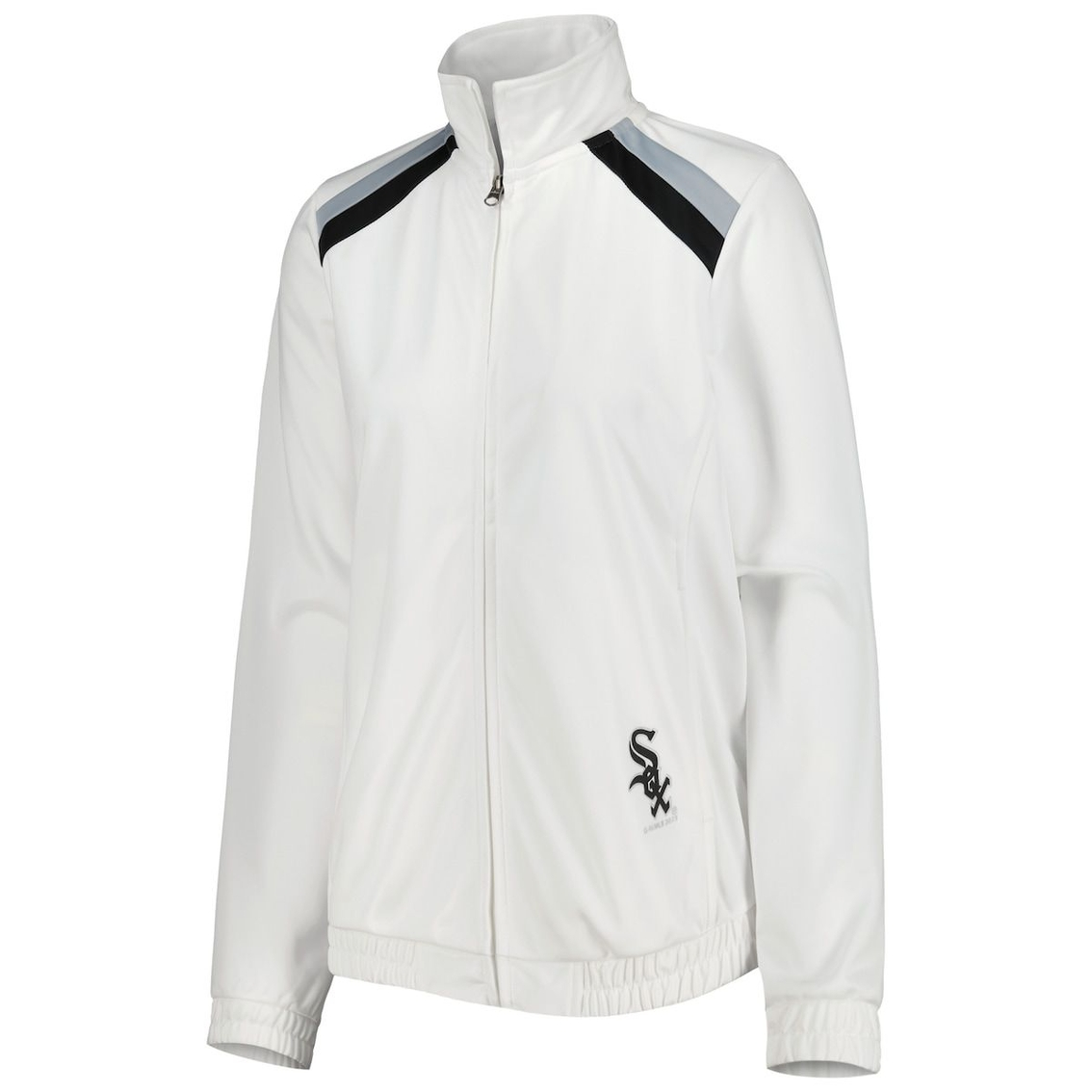 G-III 4Her By Carl Banks Women's White Chicago White Sox Red Flag Full-Zip Track Jacket 3 G-III 4Her By Carl Banks Women's White Chicago White Sox Red Flag Full-Zip Track Jacket - Image 3