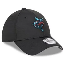 New Era Men's Black Miami Marlins 2023 Clubhouse 39THIRTY Flex Hat -Minnesota Twins Shop DSCO1160174092 1007 ALT3