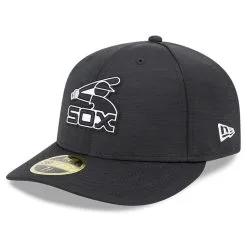 New Era Men's Black Chicago White Sox 2023 Clubhouse Low 59FIFTY Fitted Hat
