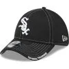 New Era Men's Black Chicago White Sox 2023 Spring Training Mesh 39THIRTY Flex Hat