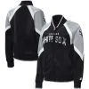 Starter Women's Black Chicago White Sox Down Raglan Full-Zip Track Jacket