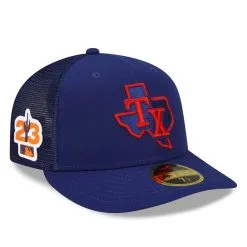New Era Men's Royal Texas Rangers 2023 Spring Training Low 59FIFTY Fitted Hat