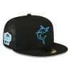 New Era Men's Black Miami Marlins 2023 Spring Training 59FIFTY Fitted Hat
