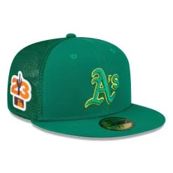 New Era Men's Green Oakland Athletics 2023 Spring Training 59FIFTY Fitted Hat