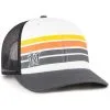 '47 Youth White/Charcoal Miami Marlins Cove Trucker Snapback Hat
