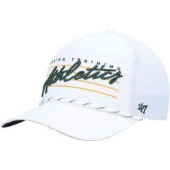 '47 Men's White Oakland Athletics Downburst Hitch Snapback Hat