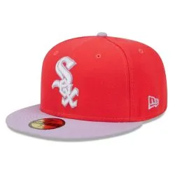 New Era Men's Red/Lavender Chicago White Sox Spring Color Two-Tone 59FIFTY Fitted Hat