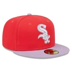 New Era Men's Red/Lavender Chicago White Sox Spring Color Two-Tone 59FIFTY Fitted Hat -Minnesota Twins Shop DSCO1160775554 2910 ALT3
