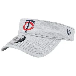 New Era Men's Gray Minnesota Twins Adjustable Visor