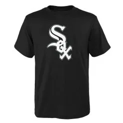 Outerstuff Youth Black Chicago White Sox Logo Primary Team T-Shirt