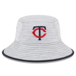 New Era Men's Gray Minnesota Twins Game Bucket Hat