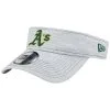 New Era Men's Gray Oakland Athletics Adjustable Visor
