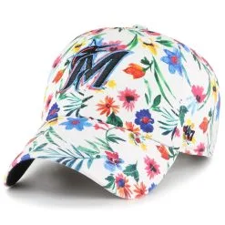 '47 Women's White Miami Marlins Highgrove Clean Up Adjustable Hat