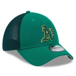 New Era Men's Kelly Green Oakland Athletics 2023 St. Patrick's Day 39THIRTY Flex Hat -Minnesota Twins Shop DSCO1161060161 2041 ALT3