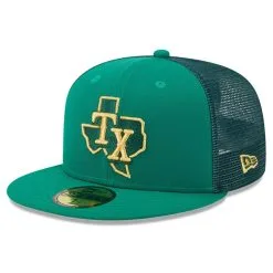 New Era Men's Kelly Green Texas Rangers 2023 St. Patrick's Day 59FIFTY Fitted Hat