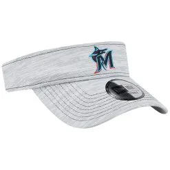 New Era Men's Gray Miami Marlins Adjustable Visor -Minnesota Twins Shop DSCO1161060270 1927 ALT3