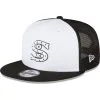 New Era Men's Black/White Chicago White Sox 2023 On-Field Batting Practice 9FIFTY Snapback Hat