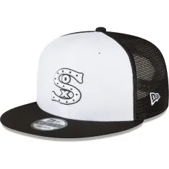 New Era Men's Black/White Chicago White Sox 2023 On-Field Batting Practice 9FIFTY Snapback Hat