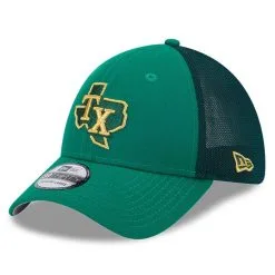 New Era Men's Kelly Green Texas Rangers 2023 St. Patrick's Day 39THIRTY Flex Hat