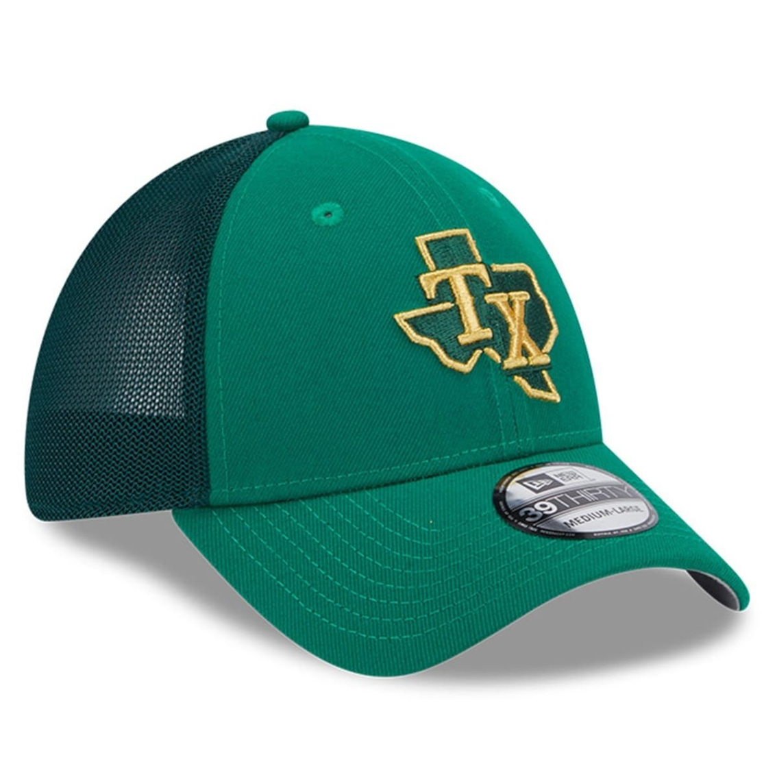 New Era Men's Kelly Green Texas Rangers 2023 St. Patrick's Day 39THIRTY Flex Hat 4 New Era Men's Kelly Green Texas Rangers 2023 St. Patrick's Day 39THIRTY Flex Hat - Image 4