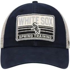 '47 Men's Black/Tan Chicago White Sox Four Stroke Clean Up Trucker Snapback Hat -Minnesota Twins Shop DSCO1161060429 1007 ALT2