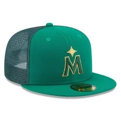 New Era Men's Kelly Green Minnesota Twins 2023 St. Patrick's Day 59FIFTY Fitted Hat -Minnesota Twins Shop DSCO1161060513 2041 ALT3