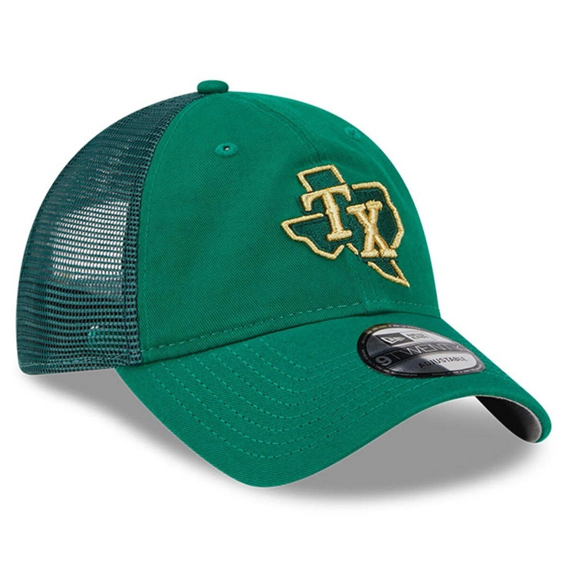 New Era Men's Kelly Green Texas Rangers 2023 St. Patrick's Day 9TWENTY Adjustable Hat 4 New Era Men's Kelly Green Texas Rangers 2023 St. Patrick's Day 9TWENTY Adjustable Hat - Image 4