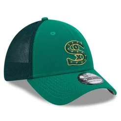 New Era Men's Kelly Green Chicago White Sox 2023 St. Patrick's Day 39THIRTY Flex Hat -Minnesota Twins Shop DSCO1161060770 2041 ALT3