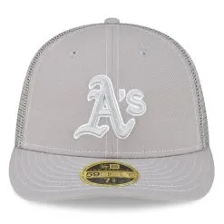 New Era Men's Gray Oakland Athletics 2023 On-Field Batting Practice Low 59FIFTY Fitted Hat -Minnesota Twins Shop DSCO1161199019 1927 ALT2