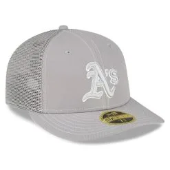 New Era Men's Gray Oakland Athletics 2023 On-Field Batting Practice Low 59FIFTY Fitted Hat -Minnesota Twins Shop DSCO1161199019 1927 ALT3