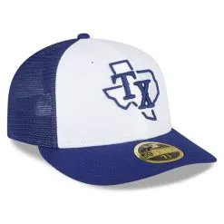New Era Men's White/Royal Texas Rangers 2023 On-Field Batting Practice Low 59FIFTY Fitted Hat -Minnesota Twins Shop DSCO1161199099 3550 ALT3