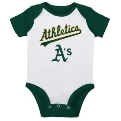 Outerstuff Newborn & Infant White/Heather Gray Oakland Athletics Little Slugger Two-Pack Bodysuit Set -Minnesota Twins Shop DSCO1161371627 3550 ALT2