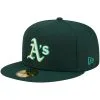 New Era Men's Green Oakland Athletics Monochrome Camo 59FIFTY Fitted Hat