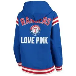PINK By Victoria's Secret Women's PINK By Victoria's Secret Royal Texas Rangers Anorak Half-Zip Pullover Jacket -Minnesota Twins Shop DSCO1161592054 AJS9 ALT3