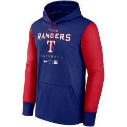 Nike Men's Royal/Red Texas Rangers Authentic Collection Performance Hoodie -Minnesota Twins Shop DSCO1161596528 1350 ALT2