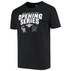 Fanatics Branded Men's Black Miami Marlins Home Opener Matchup T-Shirt -Minnesota Twins Shop DSCO1161609020 1007 ALT2
