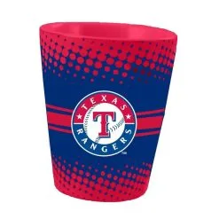 The Memory Company Texas Rangers 2oz. Full Wrap Collectible Shot Glass