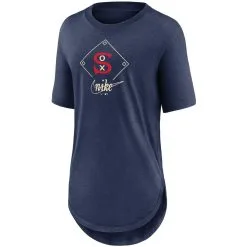Nike Women's Heathered Navy Chicago White Sox Cooperstown Collection Diamond Weekend Tri-Blend T-Shirt -Minnesota Twins Shop DSCO1161621190 GZKZ ALT2