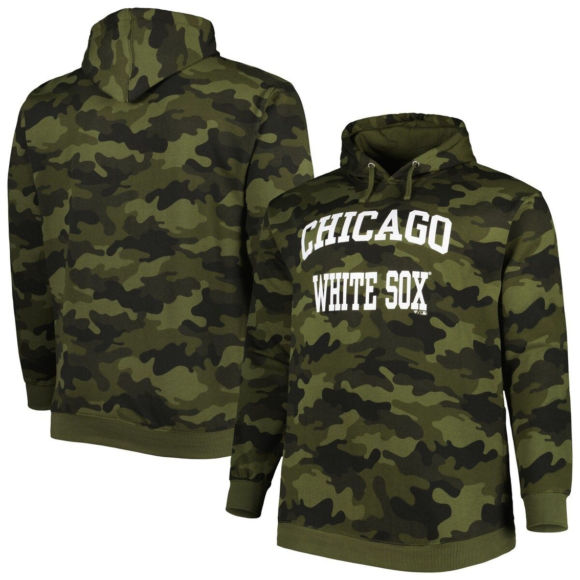 Profile Men's Camo Chicago White Sox Allover Print Pullover Hoodie 2 Profile Men's Camo Chicago White Sox Allover Print Pullover Hoodie - Image 2