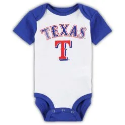 Outerstuff Newborn & Infant White/Heather Gray Texas Rangers Little Slugger Two-Pack Bodysuit Set 6 Outerstuff Newborn & Infant White/Heather Gray Texas Rangers Little Slugger Two-Pack Bodysuit Set -Minnesota Twins Shop DSCO1161636373 3550 ALT2