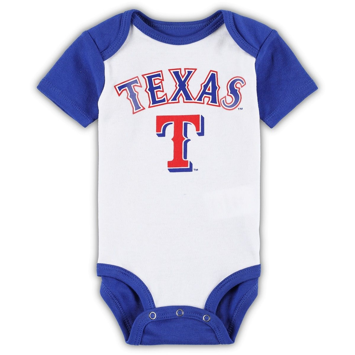 Outerstuff Newborn & Infant White/Heather Gray Texas Rangers Little Slugger Two-Pack Bodysuit Set 3 Outerstuff Newborn & Infant White/Heather Gray Texas Rangers Little Slugger Two-Pack Bodysuit Set - Image 3