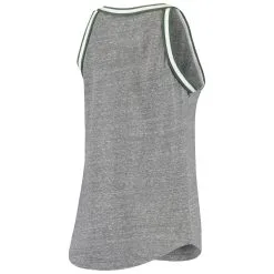 5th & Ocean By New Era Women's 5th & Ocean By Heathered Gray Oakland Athletics Tri-Blend Knit Trim Tank Top -Minnesota Twins Shop DSCO1161640771 1927 ALT3